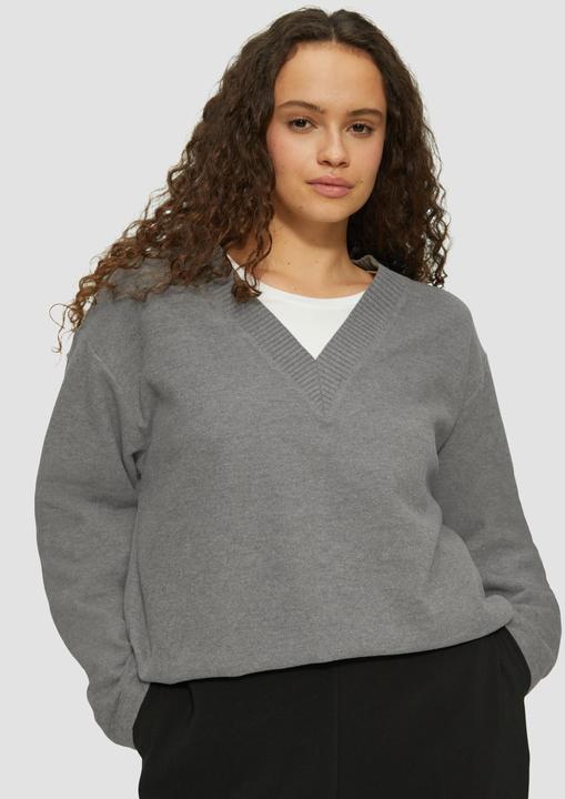 Produktbild s.Oliver Sweatshirt Weiches Sweatshirt mit V-Ausschnitt (44)