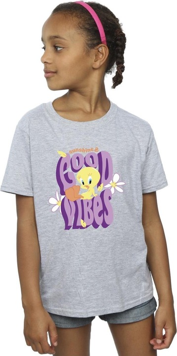 Actual product image Looney Tunes Girls Tweeday Sunshine & Good Vibes Cotton T-Shirt (116)