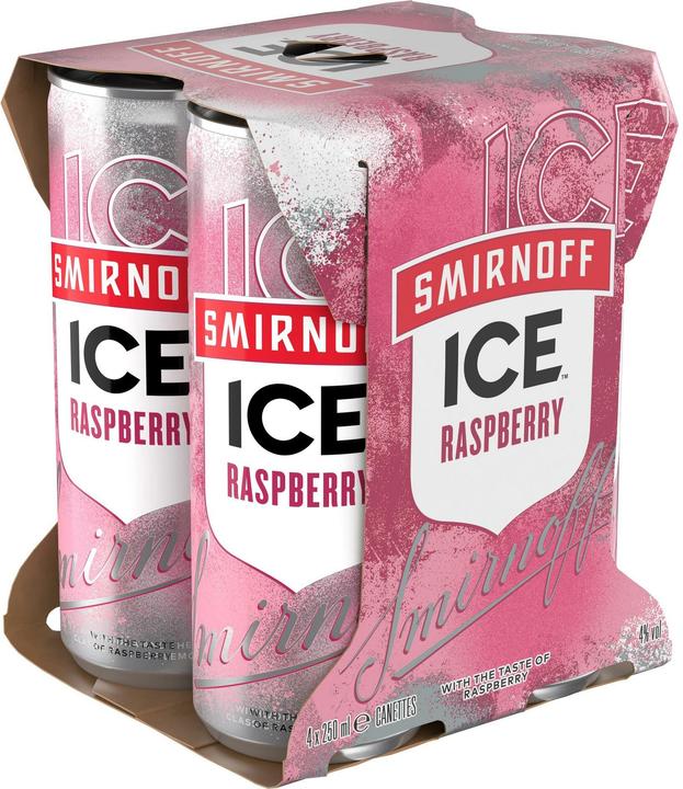 Smirnoff Ice Raspberry Dose 4er Pack