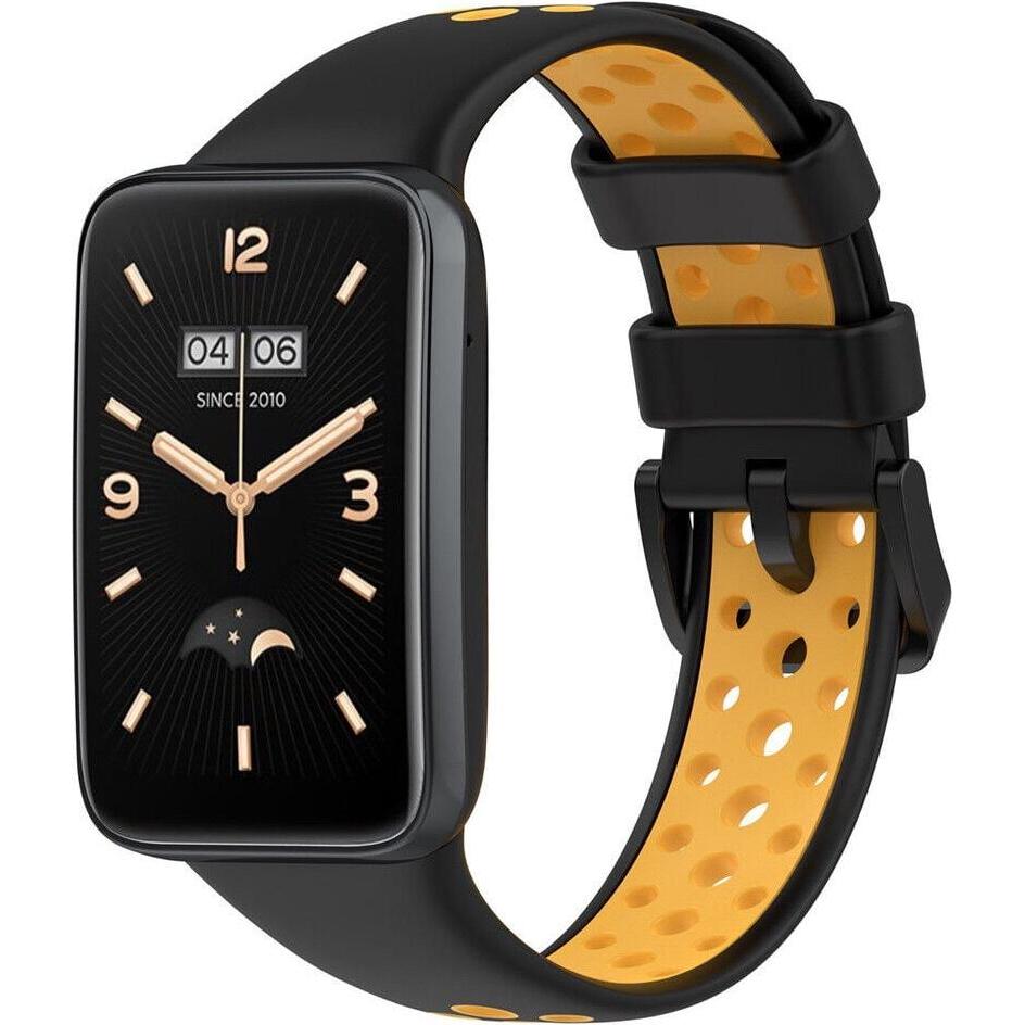 Strap-it Sportarmband (Silikon), Uhrenarmband, Gelb, Schwarz