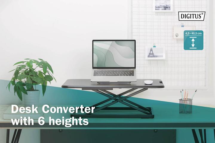 Produktbild Digitus Ergonomischer Steh/Sitz Schreibtisch-Aufsatz
