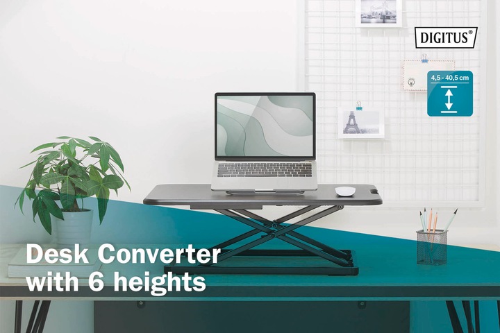 Produktbild Digitus Ergonomischer Steh/Sitz Schreibtisch-Aufsatz