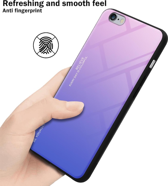 Actual product image Cadorabo TPU 2 colors glass cover (Apple iPhone 6 Plus)
