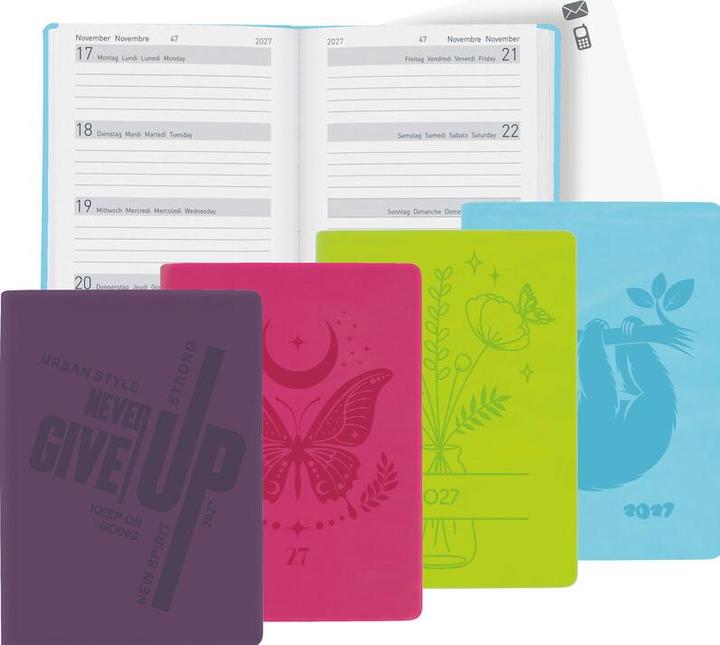 Actual product image Biella Pocket Agenda Memento Ladytimer (10.1 x 14.2 cm, 1 week / 2 pages)