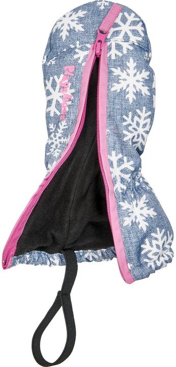 Actual product image Playshoes Mittens snowflakes denim blue size 2 (2)