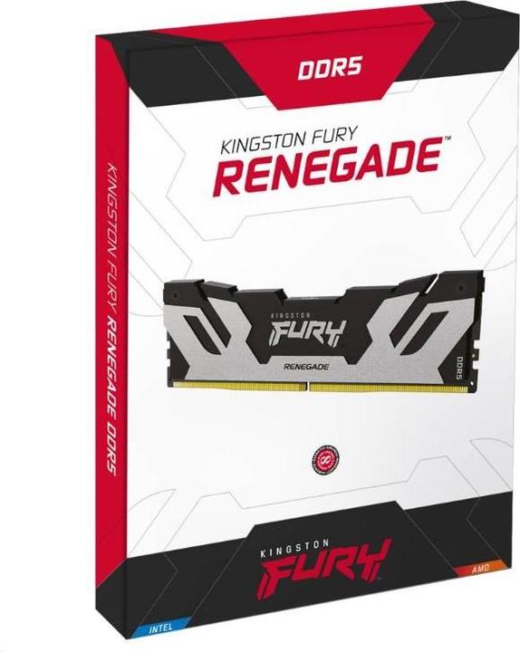 Actual product image Kingston 32GB 6400MT/s DDR5 CL32 DIMM FURY Renegade Silver XMP (1 x 32GB, 6400 MHz, DDR5 RAM, DIMM)