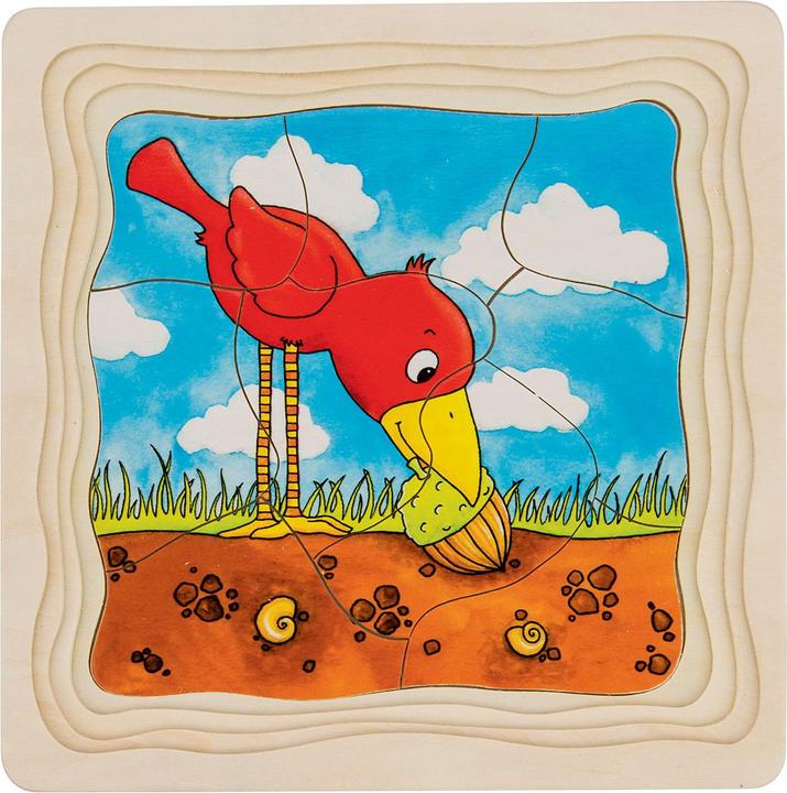 Produktbild Goki 57522 Rahmen-Puzzle (e) (44 Teile)
