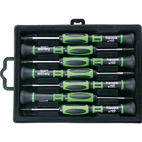 Haupa, Schraubenzieher, Schraubendreherset 7tlg 2PH 4Schlitz Box 104000