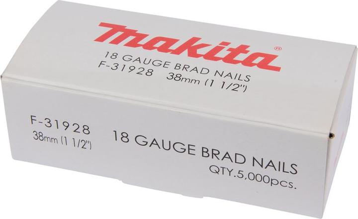 Actual product image Makita Upset head nail Brads 38mm 5000 pieces galvanized ( F-31928 ) for nailer DBN500/AF505
