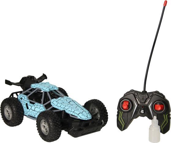 Actual product image RC-controlled car with smoke function - blue