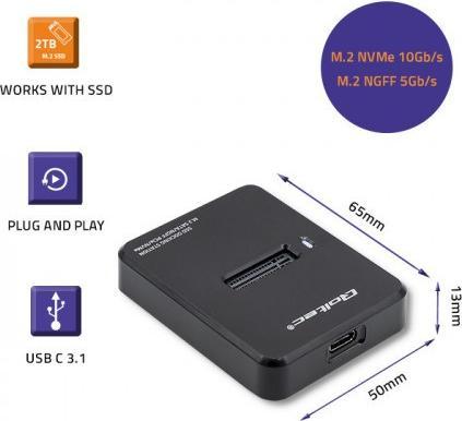 Actual product image Qoltec 50313 Docking station SSD