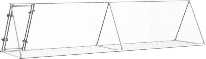 Produktbild vidaXL Klatka dla królików, srebrna, 400x105x91 cm, stal galwanizowana