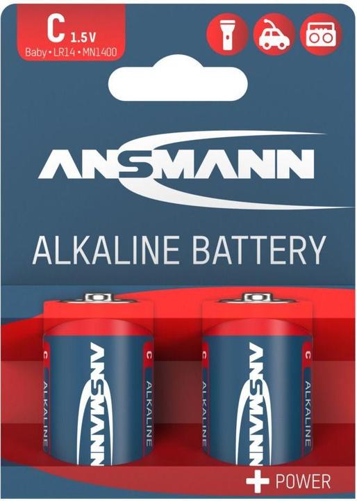 Produktbild Ansmann RED LINE - Batterie 2 x C - Kohlenstoff (2 Stk., C, 7000 mAh)