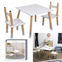 Actual product image Home Deco Kids table and 2 pencil chairs (High chair, Kids table)