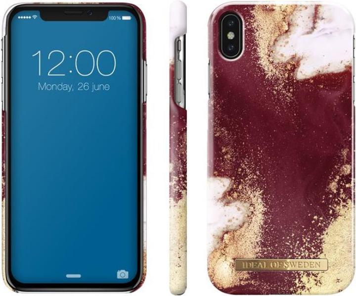 Actual product image iDeal Of Sweden Golden Burgundy Marble (Apple iPhone XS Max)