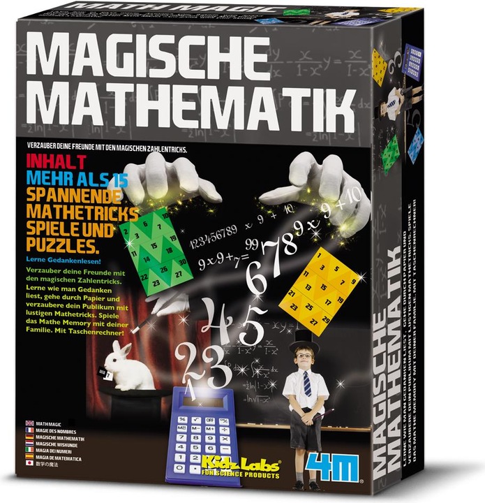 Produktbild 4M KidzLabs Magische Mathematik 15 Tricks, Puzzle und Spiele