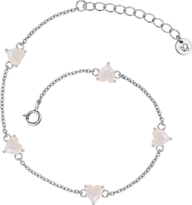 Immagine prodotto Glanzstücke München Pietra di luna (sintetica) d'argento da donna - 29986 (17 cm, Argento)