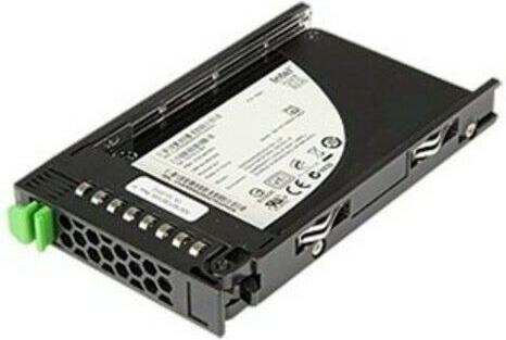 Actual product image Fujitsu SSD, SATA, /s Mixed-Use, hot-plug, 3.5 inch, enterprise, 5.0 DWPD, Drive Writes P (960 GB, 2.5")