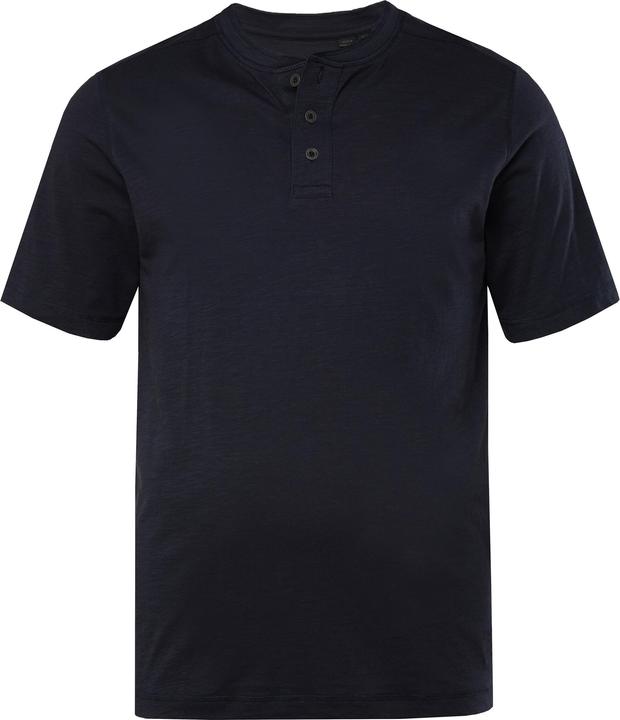 Actual product image JP1880 Henley, short sleeve, round neck with button placket, up to 8 XL (7XL)