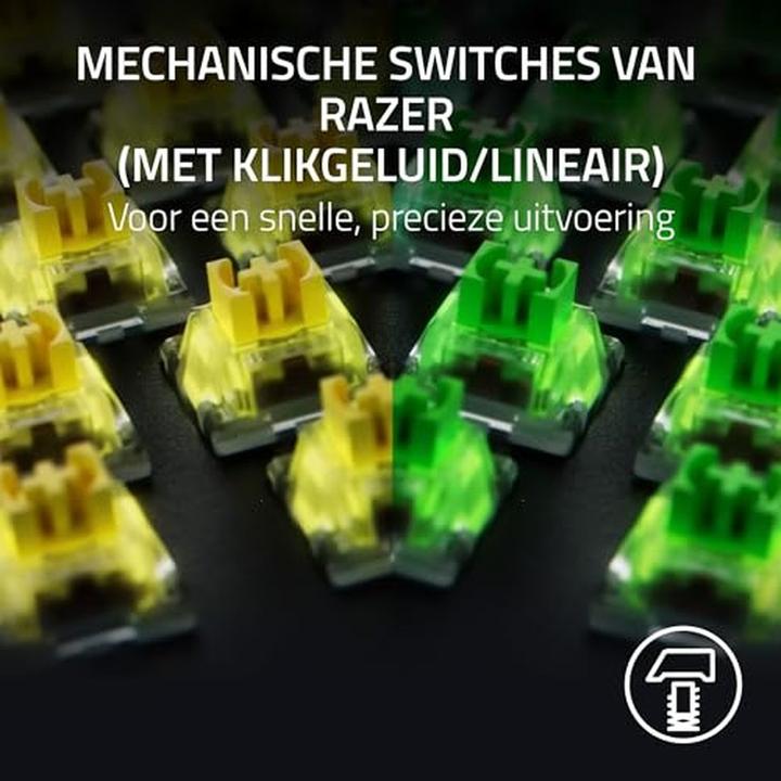 Actual product image Razer Klawiatura BlackWidow V4 Green (RZ03-04690100-R3M1) (US, Cable)