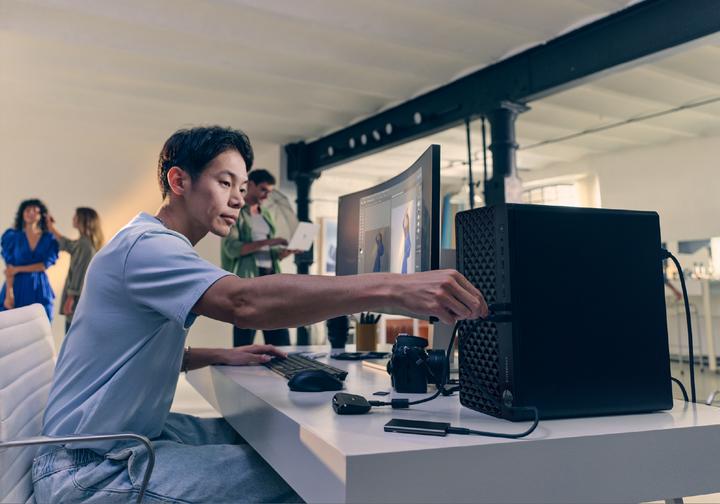 Actual product image HP EliteDesk 8 Tower G1i AI PC (512.00 GB, 32 GB, Intel Core Ultra 5 225, RTX A400)