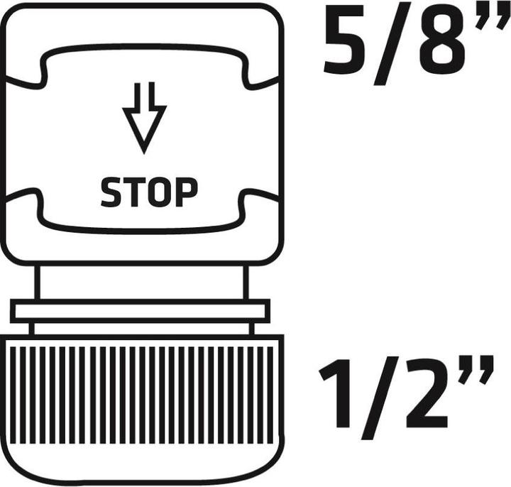 Produktbild Verto Sprinkler (STOP 1/2"-5/8" Anschluss, zwei Materialien, 30 Stk.) (203.20 mm)