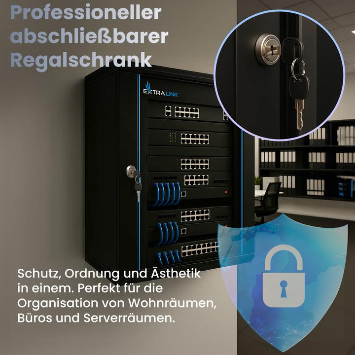 Produktbild Extralink EX.14343 Rack 15U Wandmontiertes Regal (15 HE, 19 Zoll Rack)