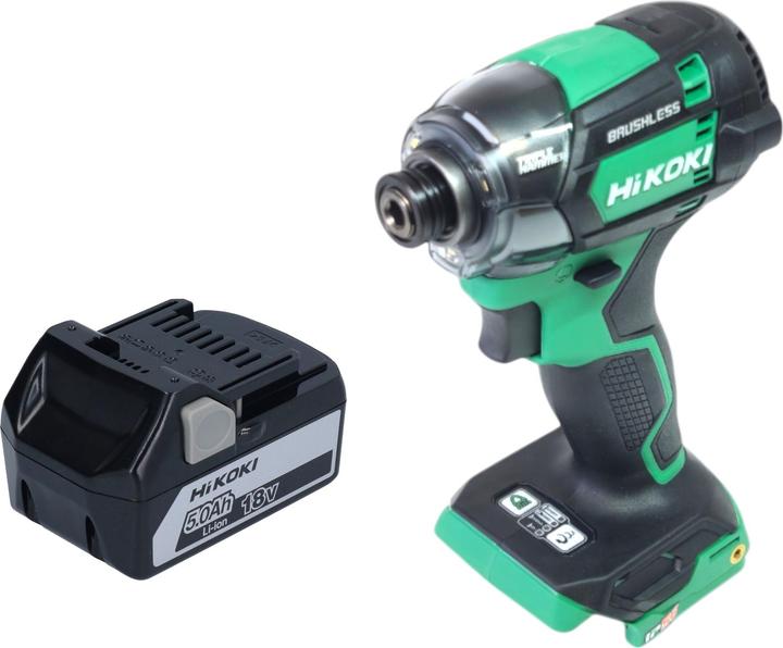 Actual product image Hikoki WH 18 DC Akku Schlagschrauber 18 V 210 Nm 1/4" Brushless + 1x Akku 5,0 Ah - ohne Ladegerät