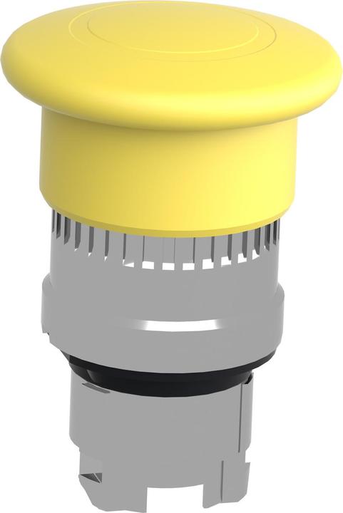 Actual product image Schneider Electric Front terminal, yellow Ř40 for mushroom pushbutton ZB4BT5