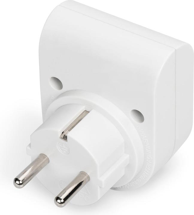 Actual product image Digitus Overvoltage protection adapter. LED 1xCEE 7/7 TV-GS CE-LVD