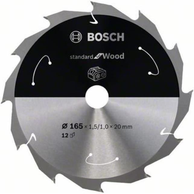 Bosch Professional Zubehör, Sägeblatt, PRO Wood cordless Kreissägeblatt, 165 x 1,5 x 20 mm