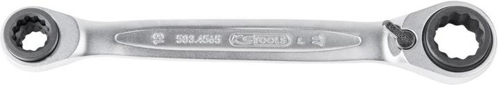 Actual product image KS Tools 4 in 1 double ratchet ring spanner. 8x10x12x13mm (12 mm, 10 mm, 8 mm, 13 mm)