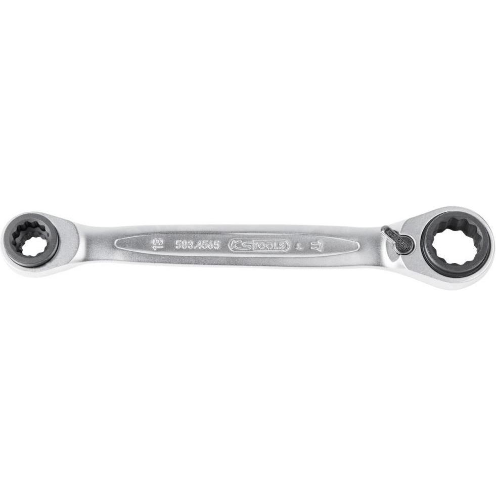 KS Tools, Schraubenschlüssel, 4 in 1 Doppel-Ratschenringschlüssel. 8x10x12x13mm (13 mm, 12 mm, 10 mm, 8 mm)