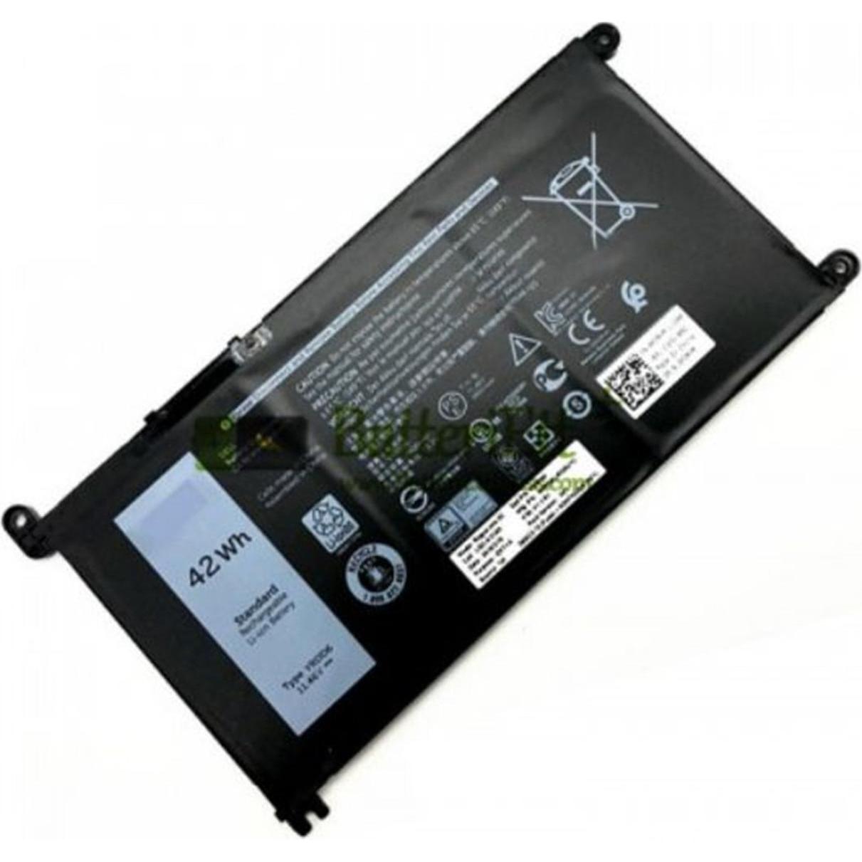 Dell BTRY PRI 60WHR 4C 3YWR LGC (4 Zellen), Notebook Akku, Schwarz