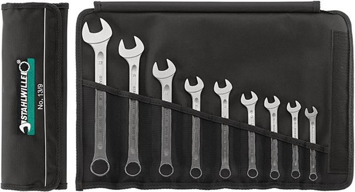 Actual product image Stahlwille 96400801 - Sets: Combination wrench OPEN-BOX (22 mm, 10 mm, 14 mm, 21 mm, 18 mm, 11 mm, 12 mm, 20 mm, 19 mm, 17 mm, 15 mm, 13 mm, 9 mm, 16 mm)