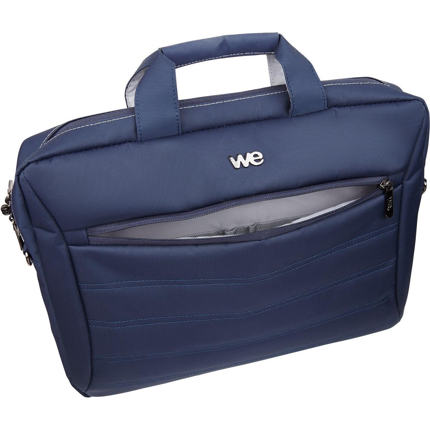WE Sacoche Ordinateur Portable compatible Design v2 15.6" max (Bleu) (15.60"), Borsa per Notebook, Blu