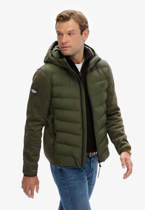 Produktbild Superdry Giacca Ibrida a Maglia con Cappuccio per Tempesta (M)