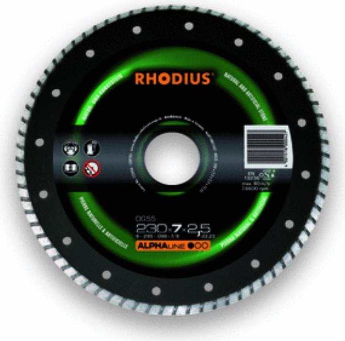 Immagine prodotto Rhodius Disco diamantato dritto DG55 Ø 115 x 7,0 x 1,9 x 22,23mm