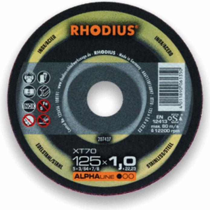 Produktbild Rhodius Extradünne Trennscheibe gekröpft XTK70 Ø 180 x 1,5x 22,23mm