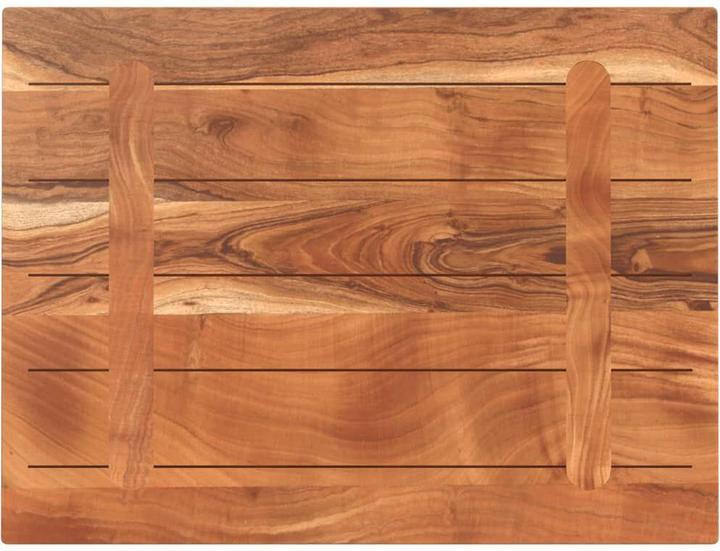 Actual product image vidaXL Table top Wooden top for bar table 80x50x3.8cm rectangular solid wood (80 x 50 cm)