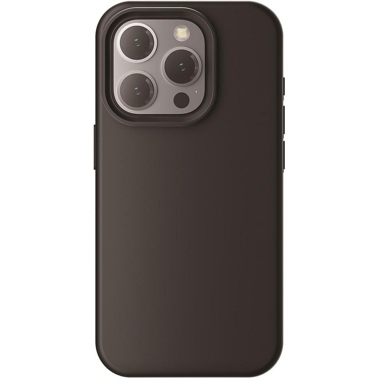 4smarts Silikon Case (Apple iPhone 15 Pro Max), Smartphone Hülle, Schwarz