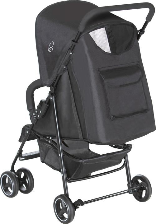 Produktbild Asalvo - Stroller Berlin - Black - Unfolded: 47.5 cm x 79 cm x 99 cm, Folded: 47.5 cm x 79 cm x 22 c (0 Monate - 3.50 Jahre)
