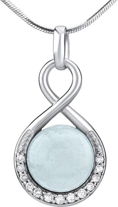 Silvego Ciondolo in argento con acquamarina naturale JST14709AQ (Argento)