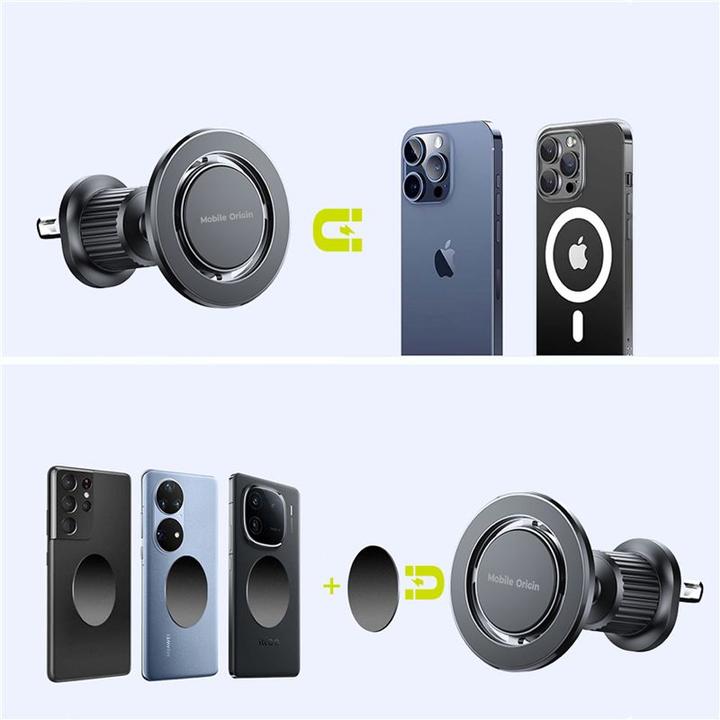 Actual product image Mobile Origin Magnetic Vent Car Holder MO9 with Metal Plate