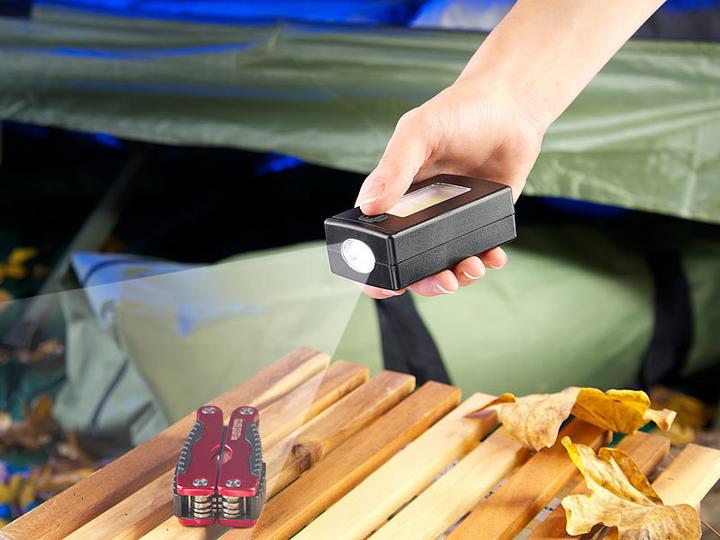 Actual product image KryoLights 3D camping lantern with 2 flashlights