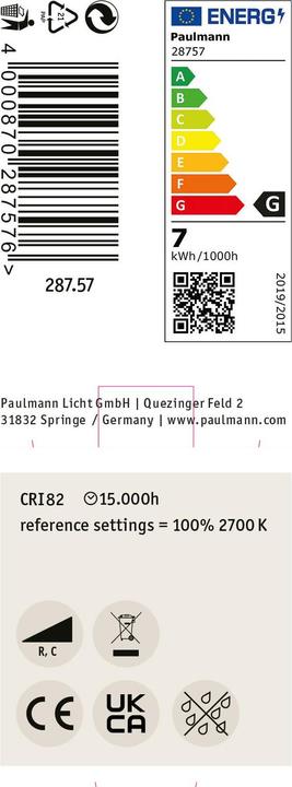 Energie-Label Paulmann Reflektor (GU5.3, 445 lm, 1x)