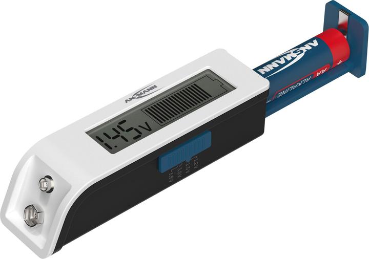 Actual product image Ansmann Universal battery tester LC display
