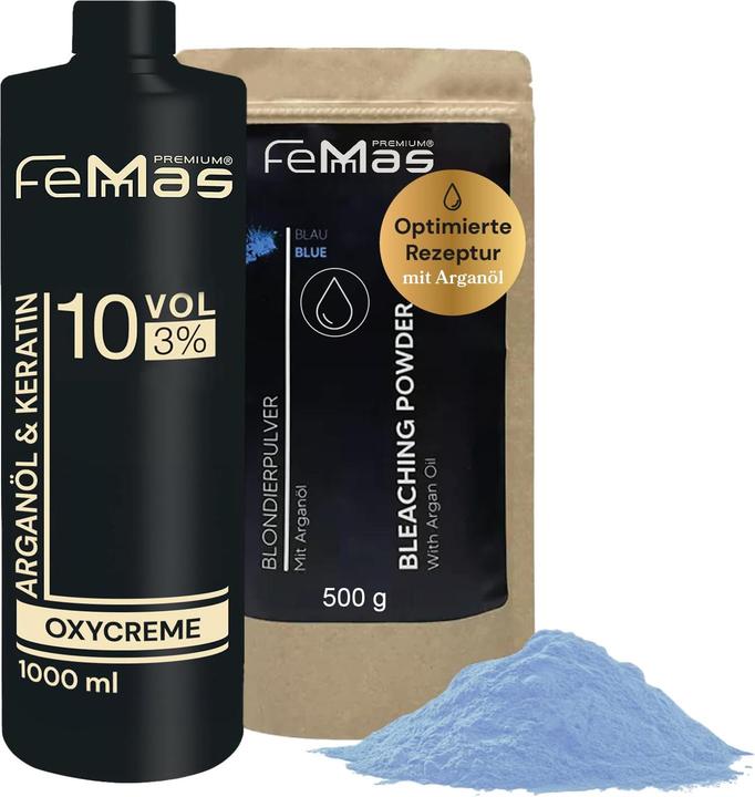 Image du produit FemMas Blondier-Set für Haaraufhellung (mit Arganöl) (Blond)