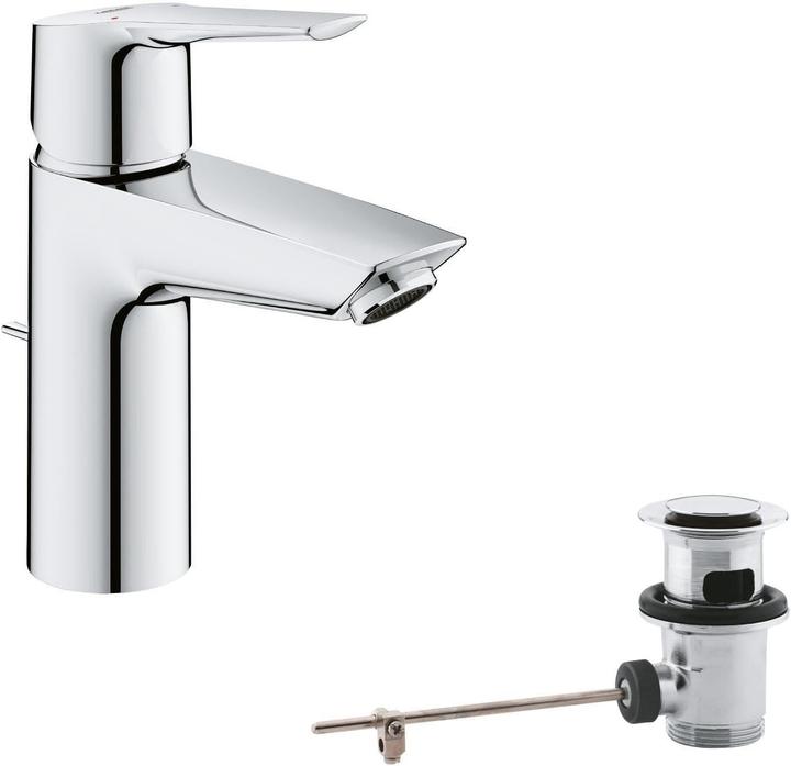 Actual product image Grohe Start QuickFix Lavaboarmatur, Zugstange-Ablauf, S-Size, Chrom