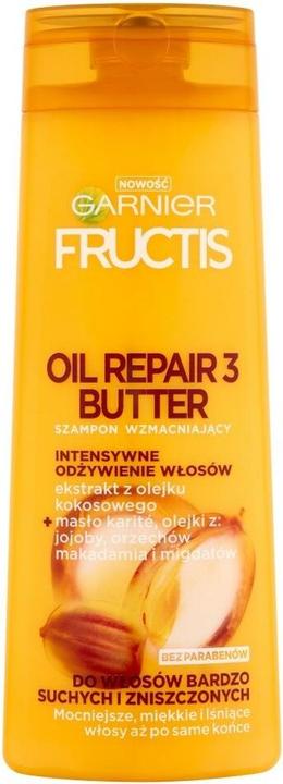 Immagine prodotto Garnier Nuovo Shampoo Fructis Oil Repair 3 Butter per capelli secchi e danneggiati 400Ml (400 ml, Shampoo liquido)